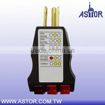 Wholesales 3-wire Circuit Analyzer, Receptacle Outlet Socket Tester