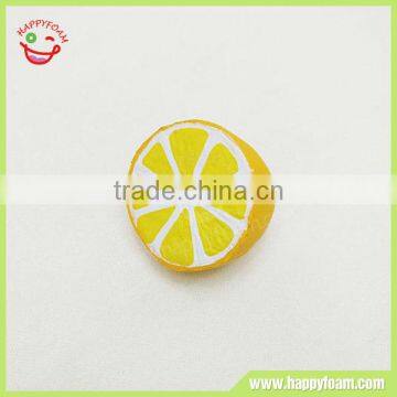 Yellow Half Lemon Soft pu Material Squishy Squeeze Fruit Slow Rising Toys