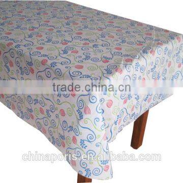 2015 classic and fashionable flannel/PVC/PE table cloth