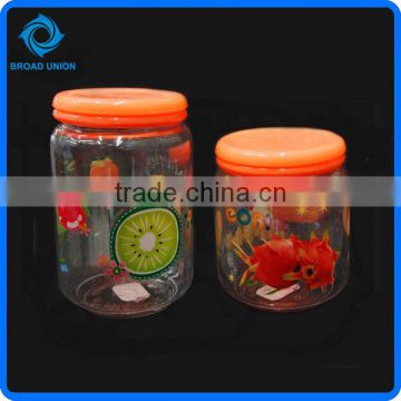 Colorful Beautiful Plastic Jar Storage Container Box