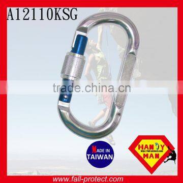 25KN O Type Mountain Rock Climbing Aluminum Carabiner For Rescue