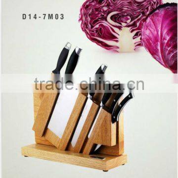 5PCS kitchen knives with wood cutting board