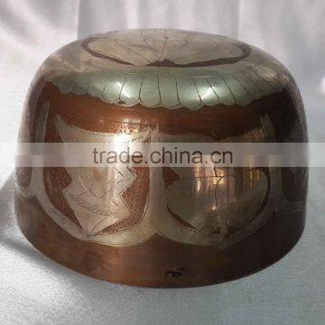 Best Selling Silver Plated High Rise Tibetan Meditation Singing Bowl photo-3