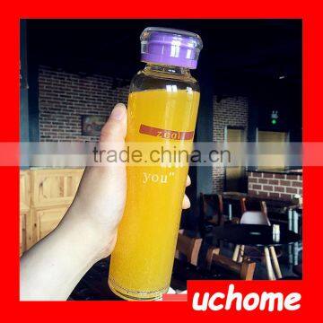 UCHOME Clear Empty Glass Water Bottles Sports Drinking Bottles Automotive Glass Bottles photo-6