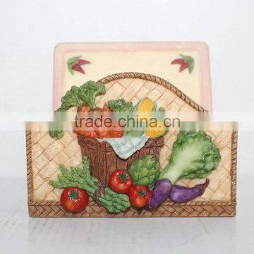 Rectangle eggplant cabbage coaster tomato carrot corn cup pad