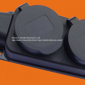 Rubber Three Way Waterproof Socket Outlet (6310E) photo-5