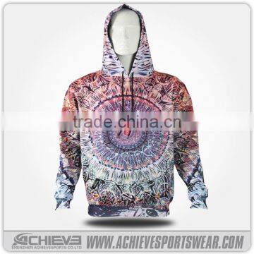 2016 sublimation hoodie custom fitness hoodie