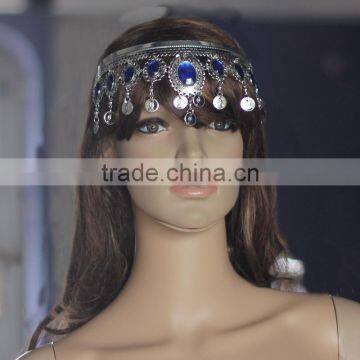 Hot sale ladies belly dance head accessories,elegant design women belly dance head wear