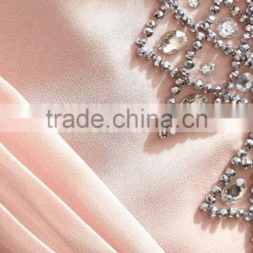 Pink Little Girls Beaded Pleated Back Party Dress HSD8134 photo-4