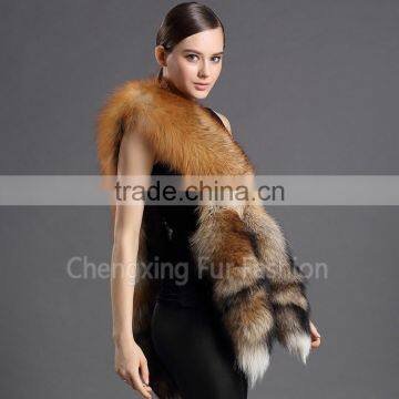 CX-B-134A 100% Real Fox Fur Clothing Accessories Bridal Shawl photo-2