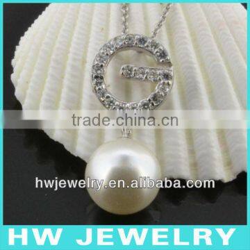 Pearl silver pendant