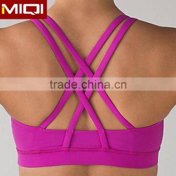 Four needles six lines fashion sports bra with plus size sports bra