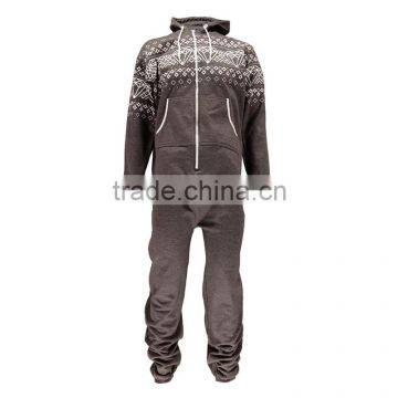 Wholesale High Quality Hooded Pajamas for Men Adult Onesie 100 Cotton photo-3