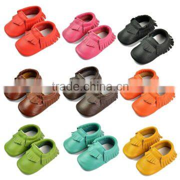 Wholesale Genuine Leather Shoes Baby Moccasins With Tassels photo-5