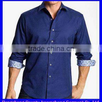 Wholesale High Quality Light Purple Dress Mens Shirt photo-3