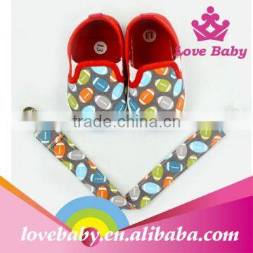 Footwear Chinese Walk Canvas Boy Soft Sole Baby Shoes Matching Infant Pacifier Clip photo-2