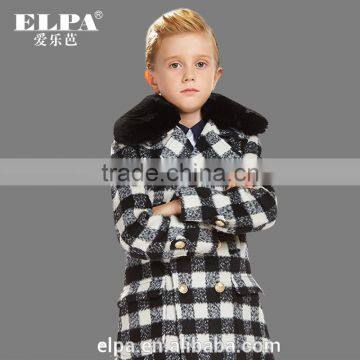 ELPA Latest Design Wool Coat Long Warm Overcoat Winter Kids Coat
