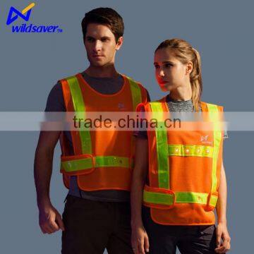 wholesale 2016 POLICE reflective high visibility flashing led safety vest