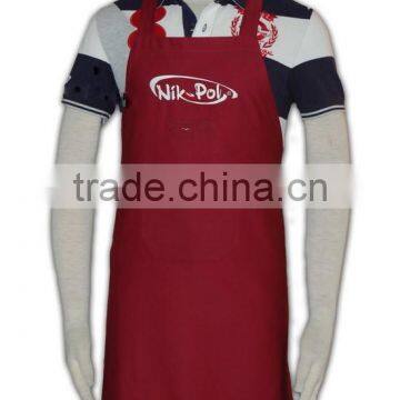 2015 Design Wholesale Promotional Solid Color Disposable Red Apron photo-2