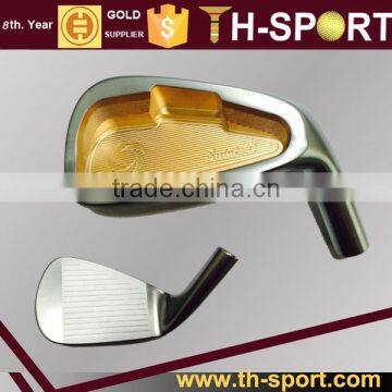 Golf irons golden plating with graphite shaft