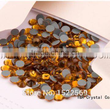 2058HF SS10 Glue Base Topaz Crystal HotFix Iron On Rhinestone Transfer Designs photo-3