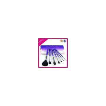 Noconi 7 pcs pink series cosmetic brush set with purple colour bag