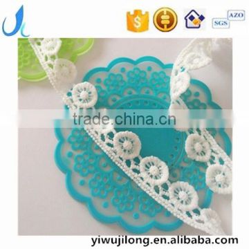 hot sale cheap guipure lace trim embroidered decorative trim laces