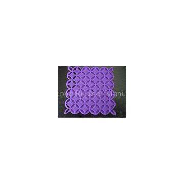 Custom Purple Kitchen Silicone Mat, Heat Resistant Silicone Pad For Oven OEM / ODM