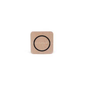 Shirui Portable Mini Qi Wood Plate Wireless Charging Mat