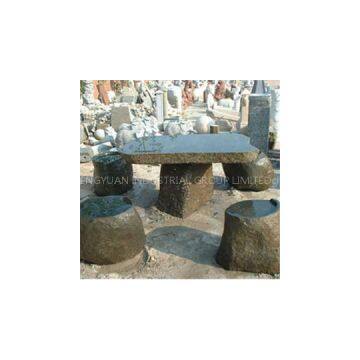 Garden Stone Table And Bench