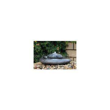 Natural Flamed Granite Sphere Fountain , Outdoor Sphere Water Fountains For Backyards