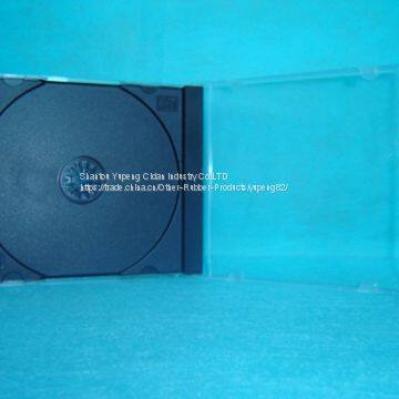 Jewel clear CD case Jewel clear  CD  box  Jewel clear cd  cover 10.4mm Single  with black tray