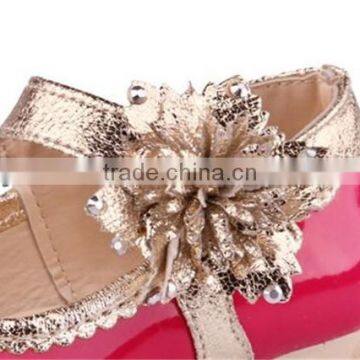 Silver Artificial PU flower for shoe decoration