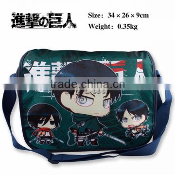 Hot Japanese Attack On Titan Cosplay Shoulder Bag,Attack On Titan Canvas Bag for Girl/Boy