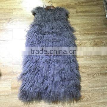 SJ087 2017 New Fashion Model Show Sheep Vest for Women photo-4