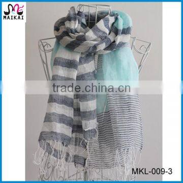 Women's fashion woven linen cotton china scarf