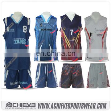 cheap custom aau basketball uniform design