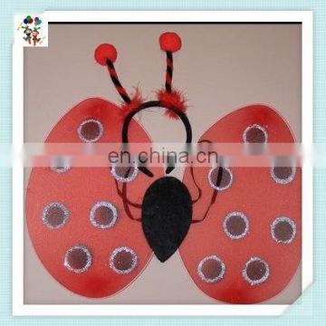 Deeley Bopper Ladybug Fancy Dress Girls Fairy Wings with Headband HPC-0834