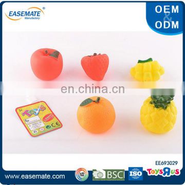 PVC free soft fruit toys