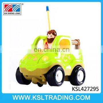 Lovely plastic 2CH mini cartoon rc car with light and music