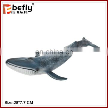 Vivid whale model plastic animal for children