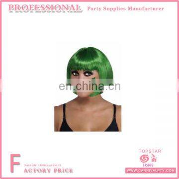 2017 Best Quality New Popular Fashion Style Cheap Green Short Straight Party Wig Irish Dance Wigs