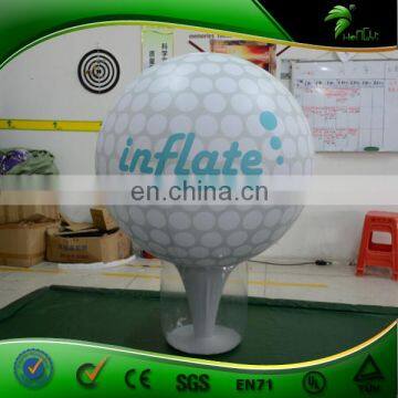 Customized Giant Inflatable Golf Ball Model , Advertising Inflatable Replica Golf Sport Balloon , Inflatable Helium Golf