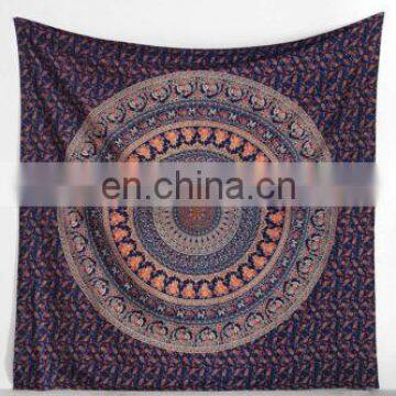 Hippie Mandala Cotton Tapestry Designer Ombre Queen Wall Hanging Dorm Decor Mandala Tapestry