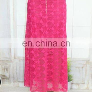 African long net with beautiful lace fish picture design dresses long skirts