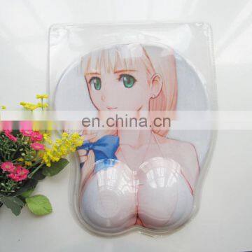 China supply Good quality 3D breast girl rest mouse pad