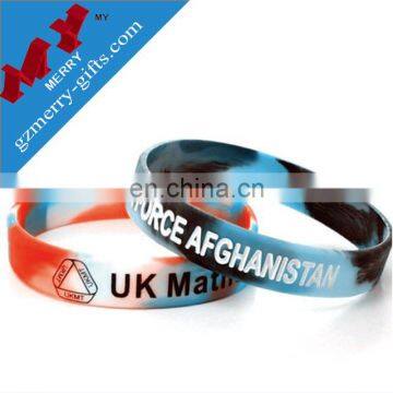 China manufacturer custom silicon wristband / rubber wristband