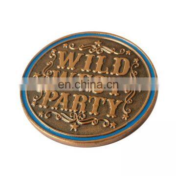 [Manufacturer]Antique Metal Coin with Hard Enamel Velvet Box Award Medal Chinese Coin