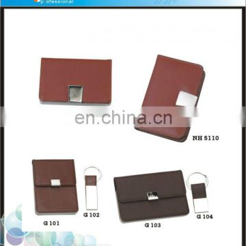 Promotional items office coporate leather gift set