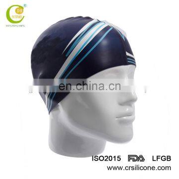 Custom logo adult kid size silicone swim cap,professional swimming cap manufacturer